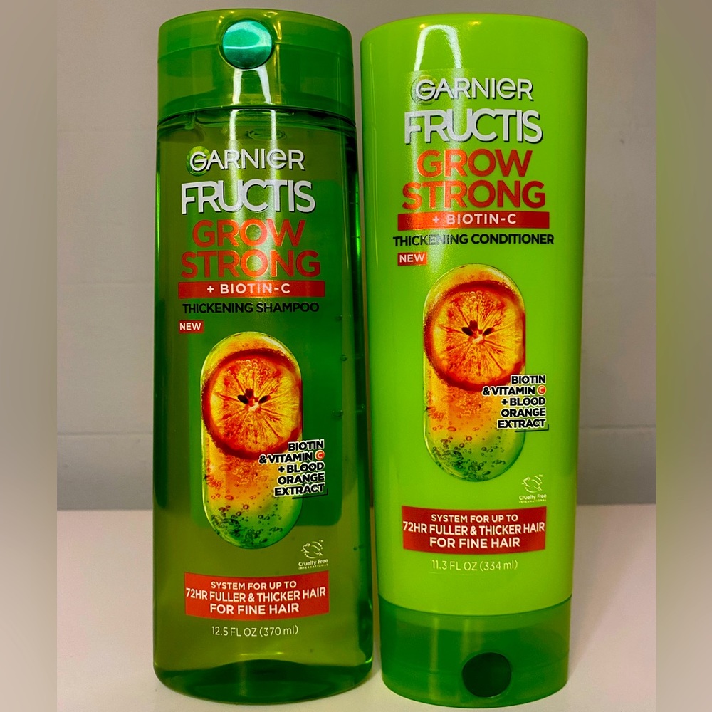 Garnier Fructis Grow Strong Thickening Shampoo & Conditioner W/ Biotin-C
